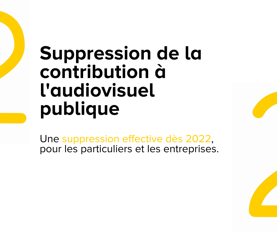 Suppression de la contribution à l'audiovisuel public C2C CONSEILS